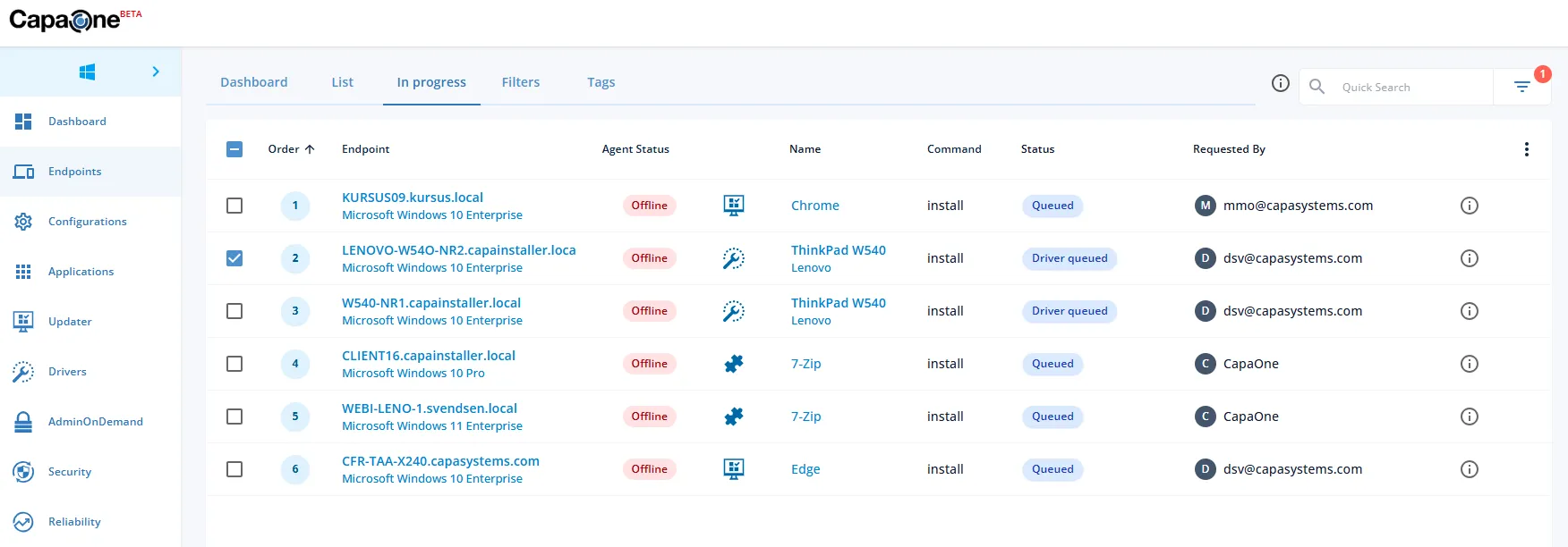 User Experience improvements
