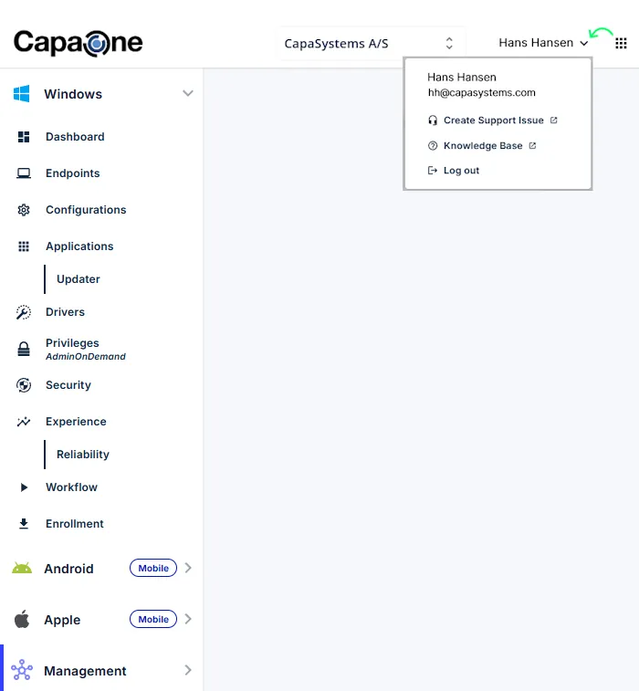 Reminder: New menu structure and enhanced user profile menu