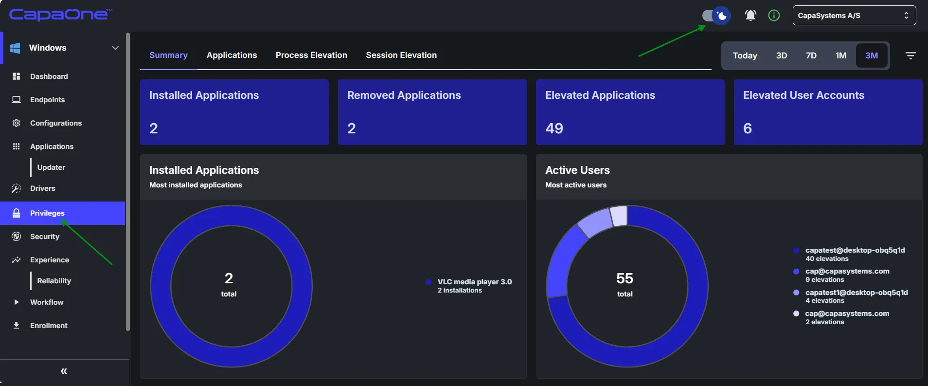 Dark mode and updated product names