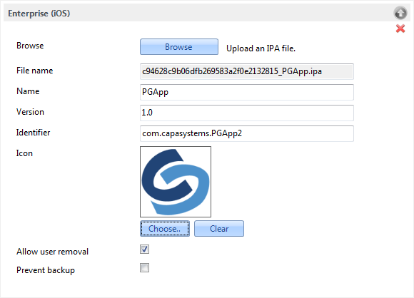 Example: Creating an iOS Enterprise App