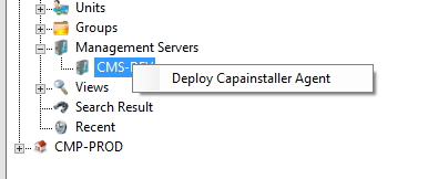 Deploy CapaInstaller Agent from Configuration Manager