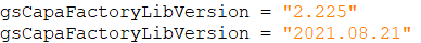 Library file version shown as a date