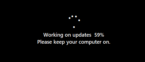 CapaWinUpgrade installation screen shown on the endpoint during the upgrade