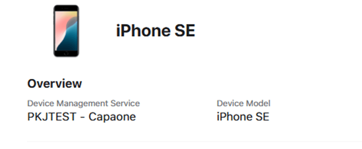 Apple Business Manager Devices view assigning devices to the CapaOne MDM server