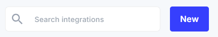 CapaOne Integrations page with the New button